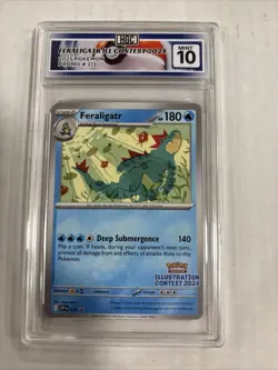 2025 Pokemon Feraligatr Illustration Contest 2024 Promo #213 HGC 10 (sb3) - Image 1