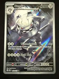 Steelix #150/132 ME01 Mega Evolution Illustration Rare Holo Pokemon NM - Image 1