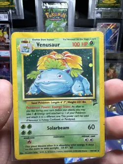 1999 Pokemon Venusaur 018/130 Base Set 2 Holo MP - Image 1