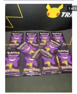 Pokemon TCG Halloween Trick or Trade Booster Bundle Lot Of 10 Packs IN HAND - Image 1