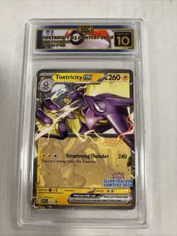 2025 Pokemon Toxtricity Illustration Contest 2024 Promo #215 HGC 10 Gold (sb3) - Image 1