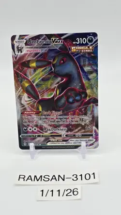 Umbreon VMAX 095/203SWSH07: Evolving Skies Holo Card Near Mint Condition - Image 1