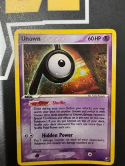Pokemon Unown P/28 EX Unseen Forces Ultra Rare Holo Card - Image 1