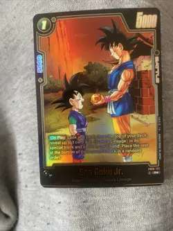 Son Goku Jr. FB08-102 Alternate Art Saiyan's Pride Dragon Ball English Card - Image 1