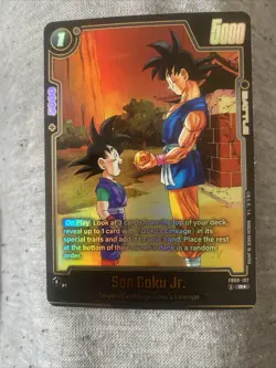 Son Goku Jr. FB08-102 Alternate Art Saiyan's Pride Dragon Ball English Card - Image 3