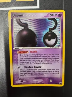 Pokemon Unown U/28 EX Unseen Forces Ultra Rare Holo Card - Image 1