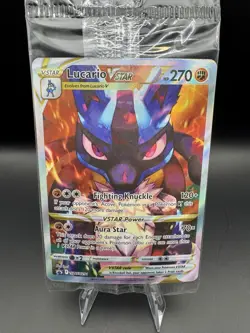 Lucario VSTAR SWSH291 SWSH: Sword & Shield Promo Cards Holo Sealed - Image 1