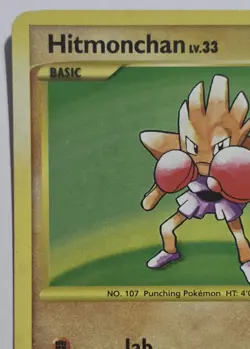 Hitmonchan 129/127 Platinum Holo Secret Rare Vintage Pokemon TCG Card - Image 2