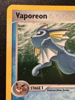 Vaporeon 6/17 POP Series 3 Promo Pokemon Card Holo Foil Rare LP - Image 3