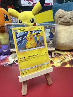 Pikachu SM206 Sm Holo *swirl* plus free bonus card🔥 - Image 2