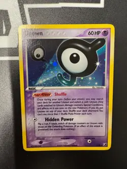 Pokemon Unown J/28 EX Unseen Forces Ultra Rare Holo Card - Image 1