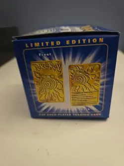 Pokemon 1999 Poliwhirl 23k Gold Plated Trading Card Pokeball Burger King Sealed - Image 4