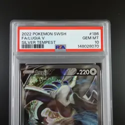 PSA 10 Lugia V 186/195 Pokemon Silver Tempest Alt Art Graded Card - Image 2