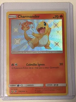 Charmander SV6/SV94 Hidden Fates: Shiny Vault Shiny Holo Pokemon Card Spanish NM - Image 1