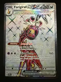 Farigiraf ex #194/162 Temporal Forces SV05 Ultra Rare Holo Pokemon Card NM - Image 1