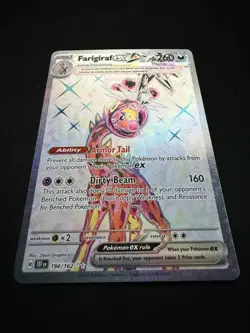 Farigiraf ex #194/162 Temporal Forces SV05 Ultra Rare Holo Pokemon Card NM - Image 3