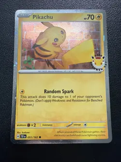 Pikachu 051/162 Pokemon Day 2026 Promo Stamped Holo Card - Image 1