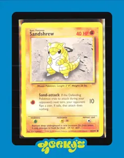 SANDSHREW - Base Set - 62/102 - Common - Pokemon Card - Unlimited - Image 1