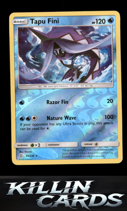 Reverse Holofoil Tapu Fini 53/236 Pokemon Rare SM - Unified Minds Card NM - Image 1