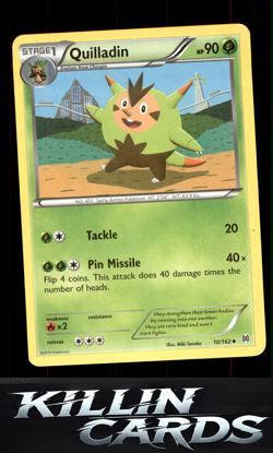 Quilladin 10/162 Pokemon Uncommon XY - BREAKthrough Card NM - Image 1