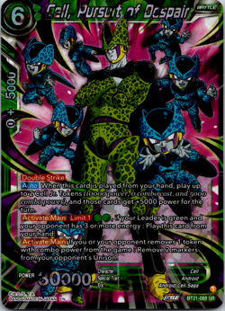 Dragon Ball Super Card Game Cell Pursuit of Despair BT21-088 SR Wild Resurgence - Image 1