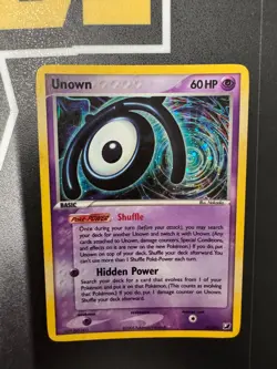 Pokemon Unown M/28 EX Unseen Forces Ultra Rare Holo Card - Image 1