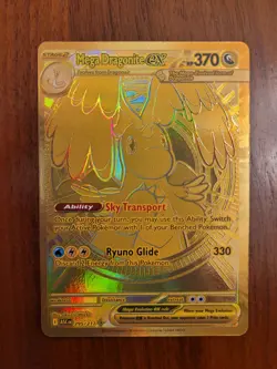 Mega Dragonite Ex 295/217 GOLD HYPER RARE POKEMON ASCENDED HEROES Mint/NM Fresh - Image 2