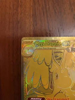 Mega Dragonite Ex 295/217 GOLD HYPER RARE POKEMON ASCENDED HEROES Mint/NM Fresh - Image 4