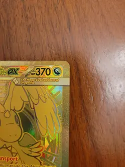 Mega Dragonite Ex 295/217 GOLD HYPER RARE POKEMON ASCENDED HEROES Mint/NM Fresh - Image 5