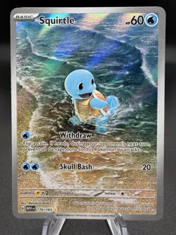 Pokemon TCG Squirtle 170/165 Scarlet & Violet 151 Illustration Rare NM - Image 1