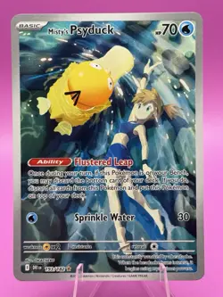 Pokemon TCG Misty's Psyduck Destined Rivals 193/182 Illustration Rare Card - Image 1