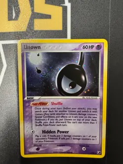 Pokemon Unown I/28 EX Unseen Forces Ultra Rare Holo Card - Image 1
