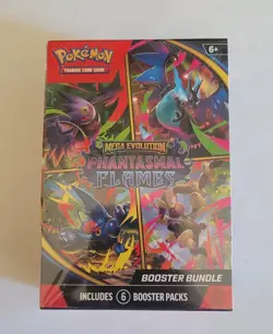 Pokemon Mega Evolution Phantasmal Flames Booster Bundle 6 Packs - Image 1