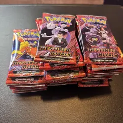 Lot of 50x Destined Rivals Packs from booster bundles Pokemon RESEALED - Image 1