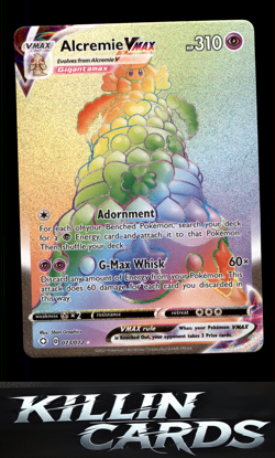 Alcremie VMAX (Secret) 073/072 Pokemon Secret Rare Shining Fates Card NM - Image 1