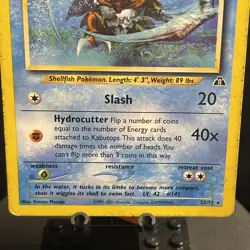 Kabutops - 25/75 - Pokemon Neo Discovery Unlimited Rare Card WOTC HP - Image 3
