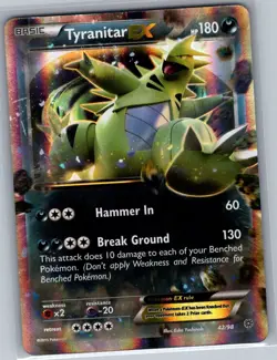 Tyranitar EX 42/98 XY - Ancient Origins - Pokemon Card - NM - Image 1
