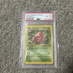 1999 Pokemon Jungle 1st Edition Parasect 41/64 PSA 8 NM-MT - Image 1