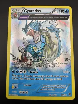 Gyarados Holo-Foil Rare 21/98 Pokemon XY Ancient Origins 2015 - Image 3
