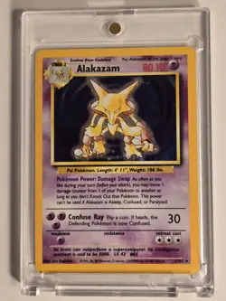 Alakazam Base Set Unlimited Holo Rare 1/102 Pokemon TCG MP - Image 1