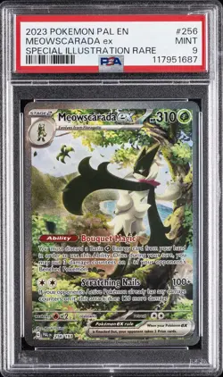 2023 POKEMON PAL EN-PALDEA EVOLVED #256 MEOWSCARADA EX PSA 9 - Image 1