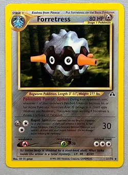 Pokemon Forretress #21/75 Non-Holo Rare - 2001 Unlimited Neo Discovery - NM - Image 1
