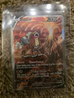 Entei V Crown Zenith Galarian Gallery Holo Ultra Rare Pokemon TCG GG36/GG70 - Image 1