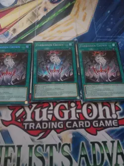 3x Forbidden Crown Secret Rare 1st Edition BPRO-EN067 Playset YugIoh - Image 1