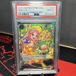 Rebecca PRB02 OP05-091 Special Alternate Art One Piece PSA 10 Gem Mint - Image 1
