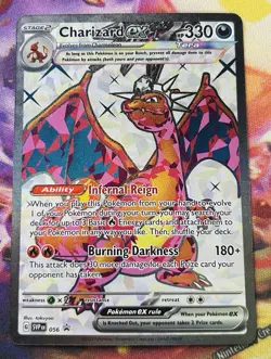 Pokemon TCG Charizard ex SVP 056 Holo Black Star Promo Card - Image 1