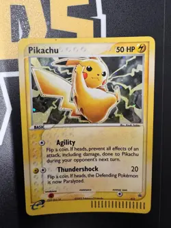 Pokemon Pikachu 012 Promo EX Holo Ultra Rare Card Black Star - Image 1
