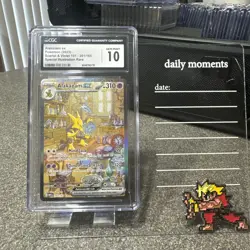 CGC 10 Alakazam ex 201/165 MEW EN-151 Special Illustration Rare Pokemon Card - Image 1