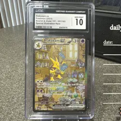 CGC 10 Alakazam ex 201/165 MEW EN-151 Special Illustration Rare Pokemon Card - Image 2