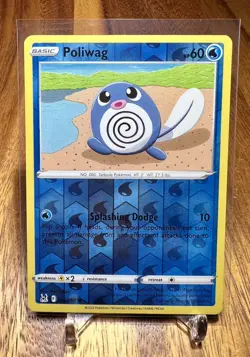 Poliwag 030/196 Reverse Holo Lost Origin Pokemon Card NM - Image 1